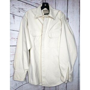 Dockers Authentics Genuine Khakis Medium 100% Cotton Long Sleeve Button-Up Shirt